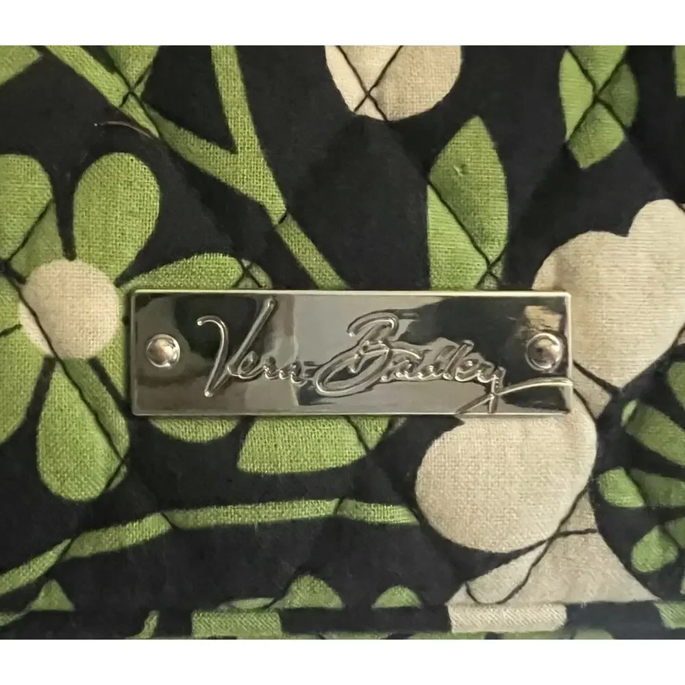 Vera Bradley Lucky You E-Reader Sleeve Tablet Case Cover Padded Quilted Green
